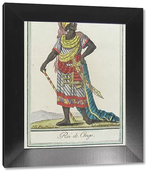 Costumes de Différents Pays, Roi de Congo, c1797. Creators: Jacques Grasset de Saint-Sauveur, LF Labrousse