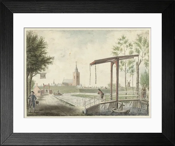 Framed Print : View of Naarden, 1792. Creator: Jacob Bolten Framed Print : View of Naarden, 1792. Creator: Jacob Bolten