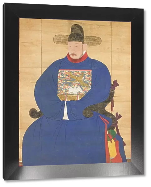 Portrait of a Scholar-Official in Blue Robe (image 1 of 4), 18th century. Creator: Anon