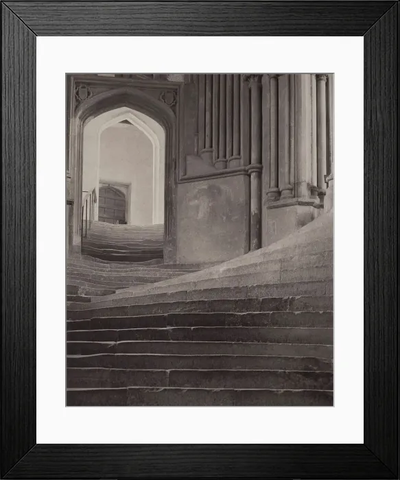 Framed Print : A Sea Of Steps -- Wells Cathedral (image 1 of 3), 1903. Creator: Frederick Henry Evans Framed Print : A Sea Of Steps -- Wells Cathedral (image 1 of 3), 1903. Creator: Frederick Henry Evans