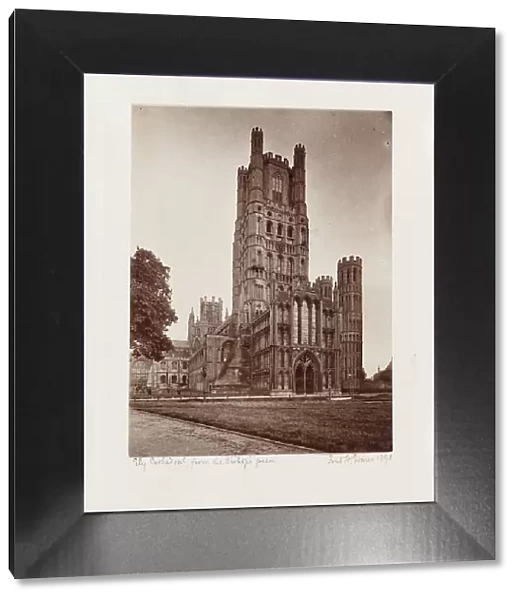 Ely Cathedral From Bishop's Green (image 2 of 2), Printed 1891. Creator: Frederick Henry Evans
