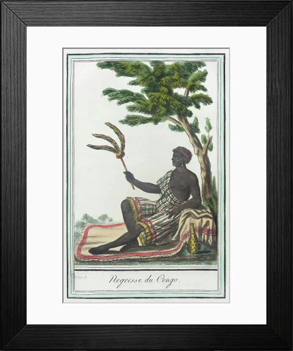 Framed Print : Costumes de Différents Pays, Negresse du Congo, c1797. Creators: Jacques Grasset de Saint-Sauveur, LF Labrousse Framed Print : Costumes de Différents Pays, Negresse du Congo, c1797. Creators: Jacques Grasset de Saint-Sauveur, LF Labrousse