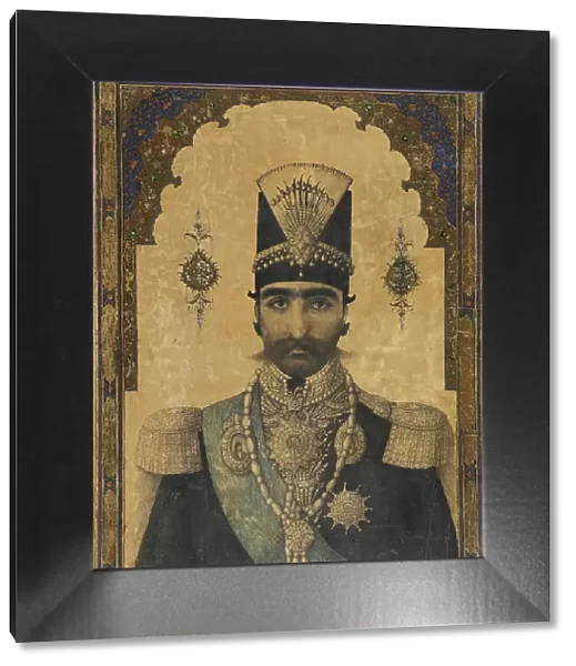 Early Portrait of Nasr al-Din Shah (reigned 1848-1896), c1850. Creator: Anon