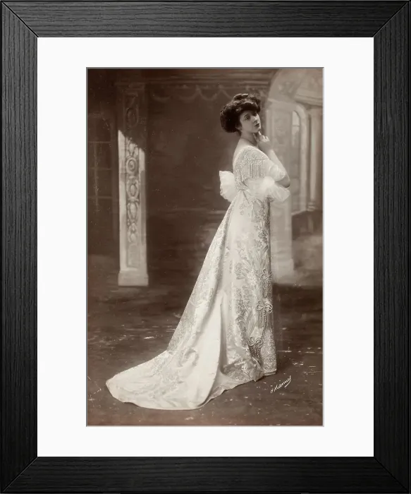 Framed Print : French Fashion Photograph, Printed 1895 circa. Creator: Henri Manuel Framed Print : French Fashion Photograph, Printed 1895 circa. Creator: Henri Manuel