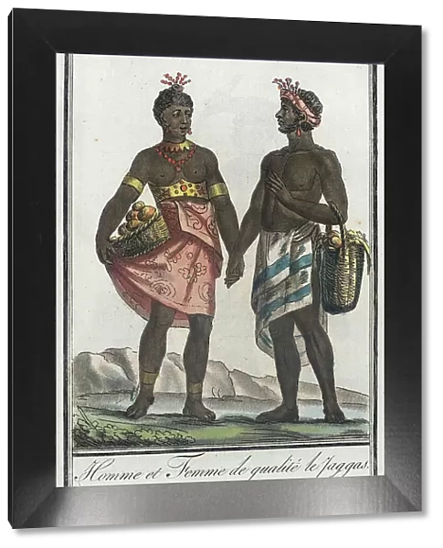 Costumes de Différents Pays, Homme et Femme de Qualité le Yaggas, c1797. Creators: Jacques Grasset de Saint-Sauveur, LF Labrousse