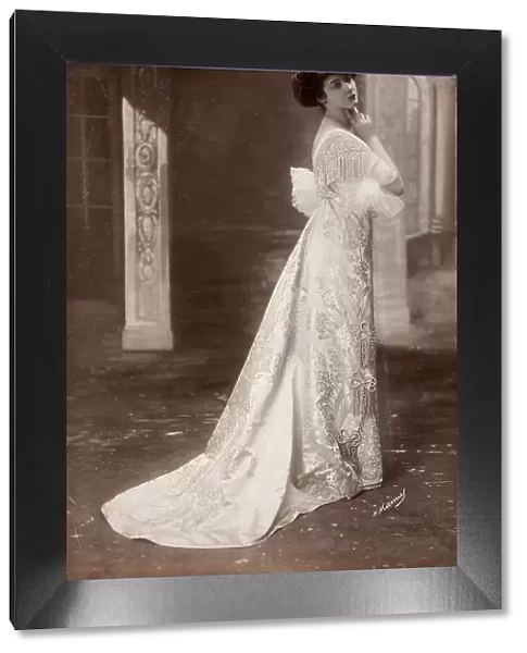 French Fashion Photograph, c 1895. Creator: Henri Manuel
