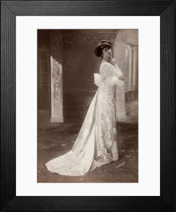 Framed Print : French Fashion Photograph, c 1895. Creator: Henri Manuel Framed Print : French Fashion Photograph, c 1895. Creator: Henri Manuel
