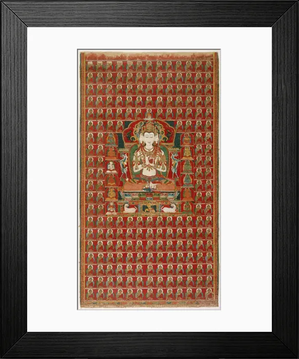 Framed Print : Sarvavid Vairochana, From a Set of the Five Jina Buddhas... c.late 13th - early 14th cent. Creator: Anon Framed Print : Sarvavid Vairochana, From a Set of the Five Jina Buddhas... c.late 13th - early 14th cent. Creator: Anon