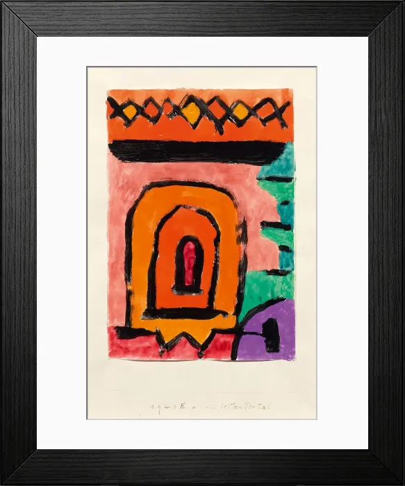 Framed Print : A side portal, 1940. Creator: Klee, Paul (1879-1940) Framed Print : A side portal, 1940. Creator: Klee, Paul (1879-1940)