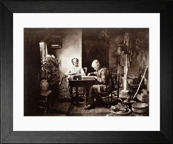Framed Print : When Day's Work Is Done, Printed 1889-1891. Creator: Henry Peach Robinson Framed Print : When Day's Work Is Done, Printed 1889-1891. Creator: Henry Peach Robinson