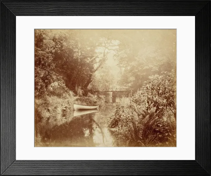Framed Print : Boat, Bridge & River, Printed c.1855. Creator: John Dillwyn Llewelyn. Boat, Bridge & River, Printed c.1855. Creator: John Dillwyn Llewelyn Framed Print : Boat, Bridge & River, Printed c.1855. Creator: John Dillwyn Llewelyn. Boat, Bridge & River, Printed c.1855. Creator: John Dillwyn Llewelyn