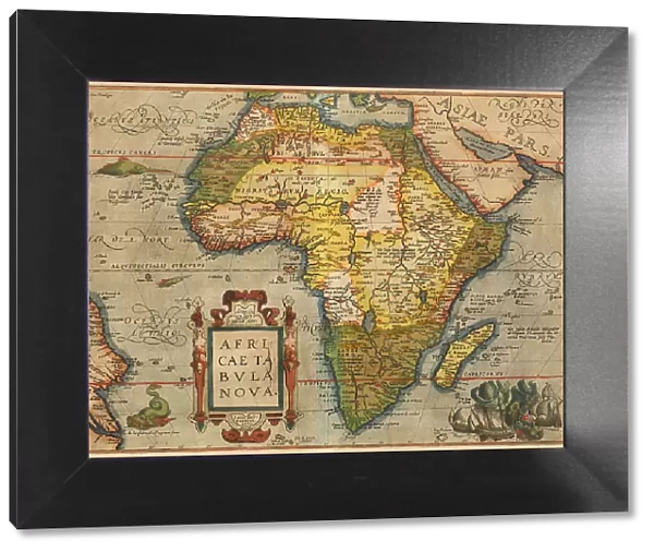 Africae Tabula Nova. From Theatrum Orbis Terrarum, 1572. Creator: Ortelius, Abraham (1527-1598)