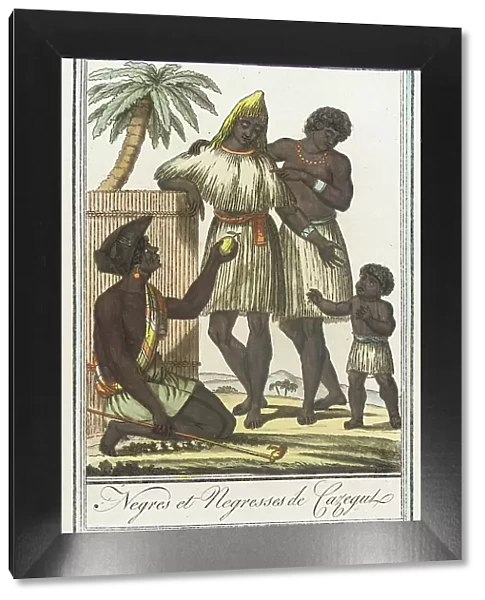 Costumes de Différents Pays, Negres et Negresses de Cazegul, c1797. Creators: Jacques Grasset de Saint-Sauveur, LF Labrousse