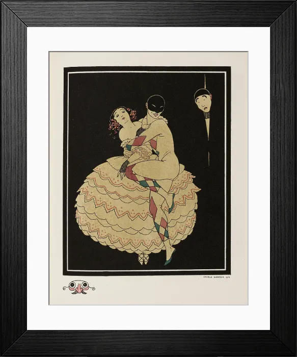 Framed Print : Album dédié à Tamar Karsavina, 1914. Creator: Barbier, George (1882-1932) Framed Print : Album dédié à Tamar Karsavina, 1914. Creator: Barbier, George (1882-1932)