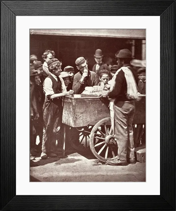 Framed Print : Half-Penny Ices, Printed 1877-1878. Creator: John Thomson Framed Print : Half-Penny Ices, Printed 1877-1878. Creator: John Thomson