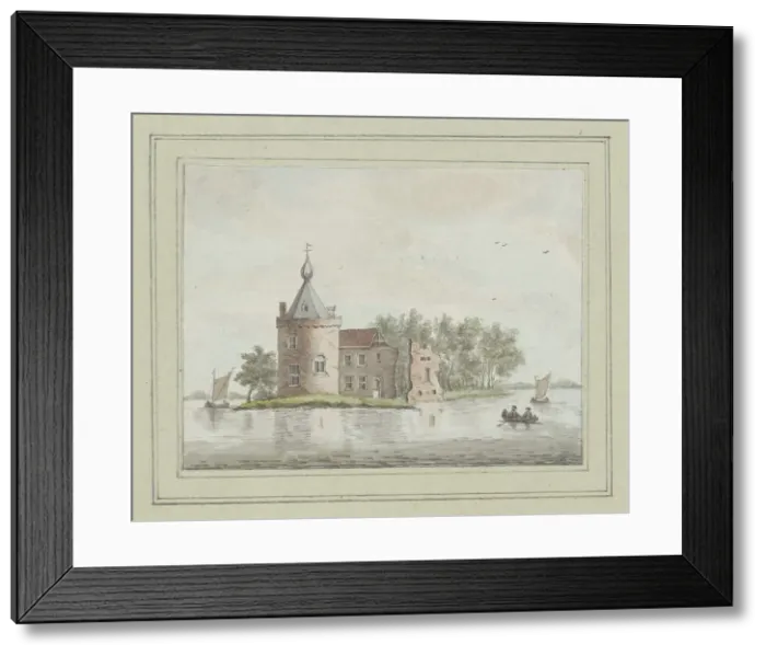 Framed Print : Castle Bylandt, 1734. Creator: Jan de Beyer Framed Print : Castle Bylandt, 1734. Creator: Jan de Beyer