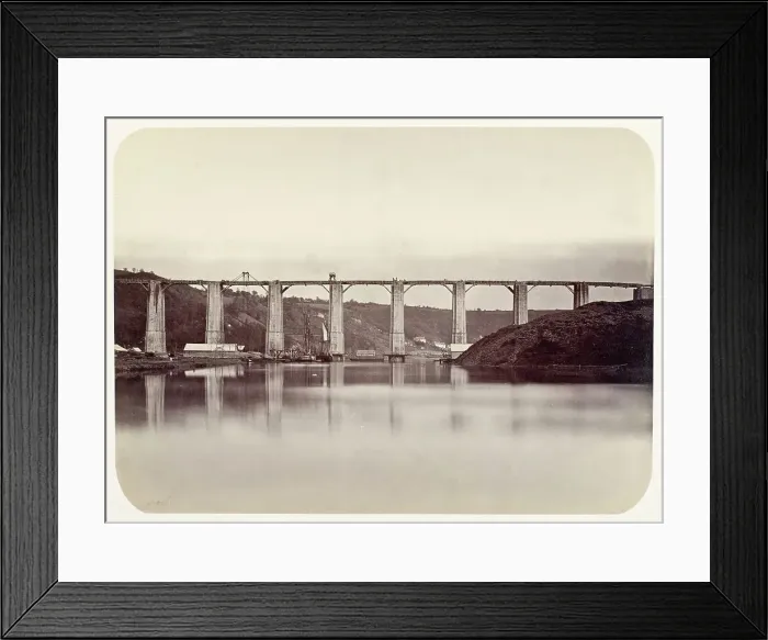 Framed Print : Aqueduct of Port-Launay, c.1861. Creator: Jules Duclos Framed Print : Aqueduct of Port-Launay, c.1861. Creator: Jules Duclos