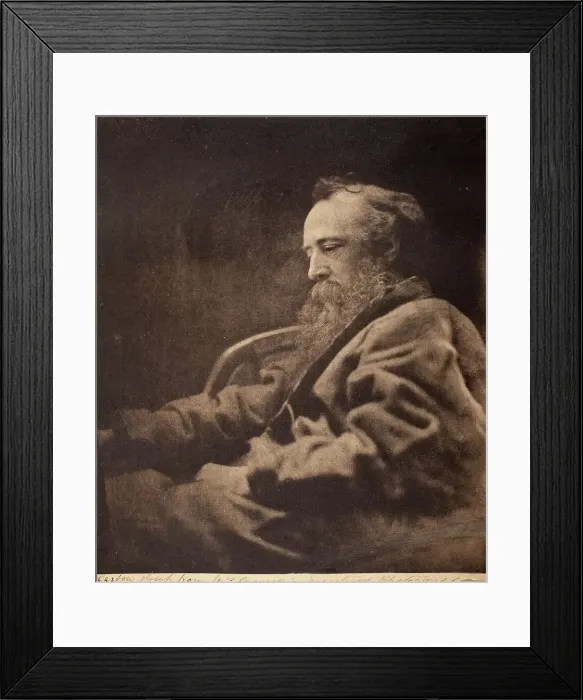 Framed Print : G.F. Watts, Printed 1864. Creator: Julia Margaret Cameron Framed Print : G.F. Watts, Printed 1864. Creator: Julia Margaret Cameron