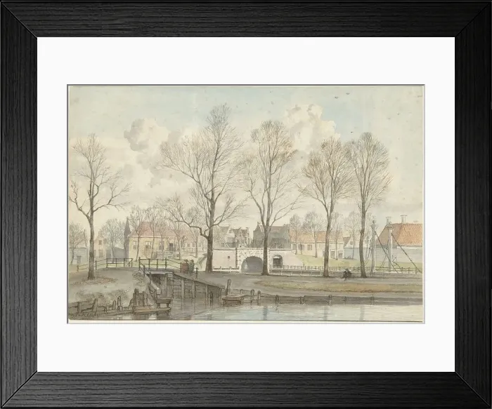 Framed Print : De Heerenpoort in Leiden (?), 1734-1781. Creator: Jan Ekels the Elder Framed Print : De Heerenpoort in Leiden (?), 1734-1781. Creator: Jan Ekels the Elder