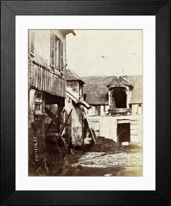 Framed Print : Hayloft & Courtyard, 1844. Creator: Louis-Désiré Blanquart-Evrard. Hayloft & Courtyard, 1844. Creator: Louis-Désiré Blanquart-Evrard Framed Print : Hayloft & Courtyard, 1844. Creator: Louis-Désiré Blanquart-Evrard. Hayloft & Courtyard, 1844. Creator: Louis-Désiré Blanquart-Evrard