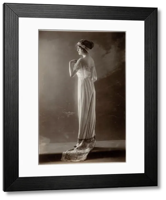 Framed Print : French Fashion Photograph, c.1895. Creator: Reutlinger Framed Print : French Fashion Photograph, c.1895. Creator: Reutlinger