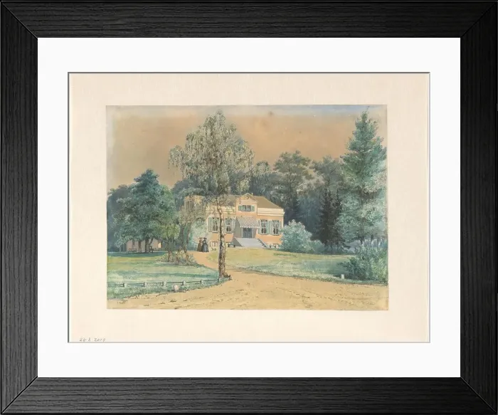 Framed Print : Exterior view of Het Kleine Loo, 1860. Creator: Jan Gerard Smits Framed Print : Exterior view of Het Kleine Loo, 1860. Creator: Jan Gerard Smits