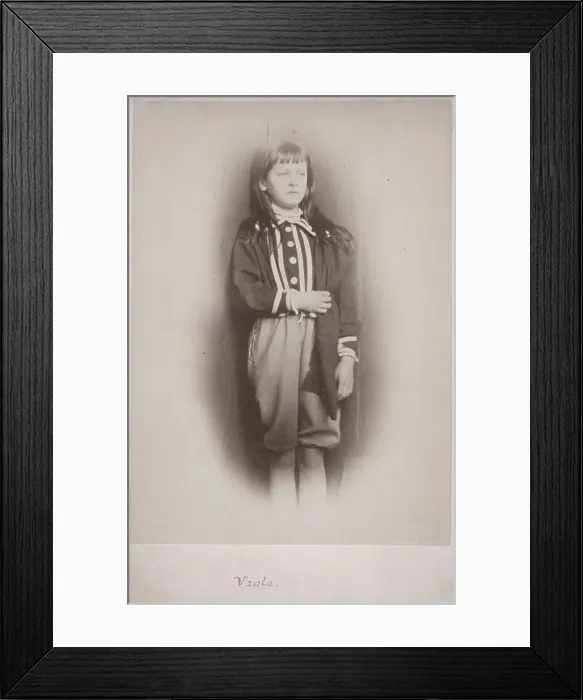 Framed Print : Viola, 1875. Creator: Lewis Carroll Framed Print : Viola, 1875. Creator: Lewis Carroll