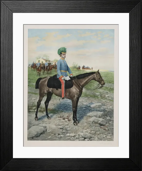 Framed Print : Archduke Albrecht of Austria (1817-1895) on the maneuver field, c.1900. Creator: Myrbach-Rheinfeld, Felician von (1853-1940) Framed Print : Archduke Albrecht of Austria (1817-1895) on the maneuver field, c.1900. Creator: Myrbach-Rheinfeld, Felician von (1853-1940)