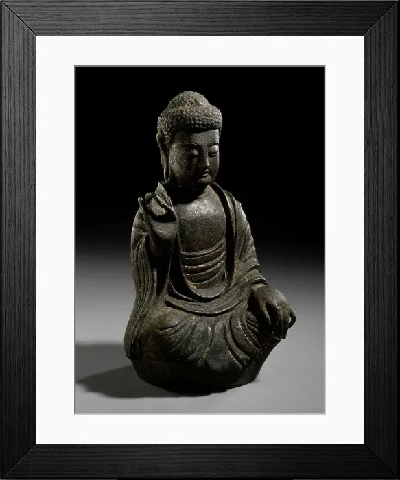 Framed Print : Seated Buddha, 10th-12th century. Creator: Unknown Framed Print : Seated Buddha, 10th-12th century. Creator: Unknown