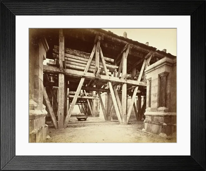 Framed Print : Foundations for Sacre-Coeur, c.1889. Creator: Louis-Emile Durandelle Framed Print : Foundations for Sacre-Coeur, c.1889. Creator: Louis-Emile Durandelle
