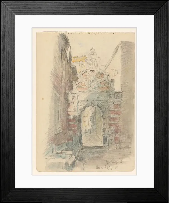 Framed Print : Gasthuispoort in Hoorn, 1915. Creator: Jan Hoynck van Papendrecht Framed Print : Gasthuispoort in Hoorn, 1915. Creator: Jan Hoynck van Papendrecht