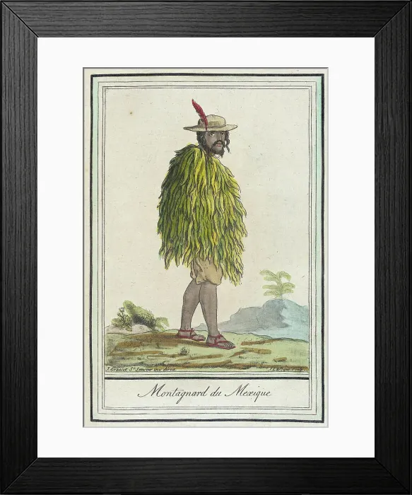 Framed Print : Costumes de Différents Pays, Montagnard du Mexique, c1797. Creators: Jacques Grasset de Saint-Sauveur, LF Labrousse Framed Print : Costumes de Différents Pays, Montagnard du Mexique, c1797. Creators: Jacques Grasset de Saint-Sauveur, LF Labrousse