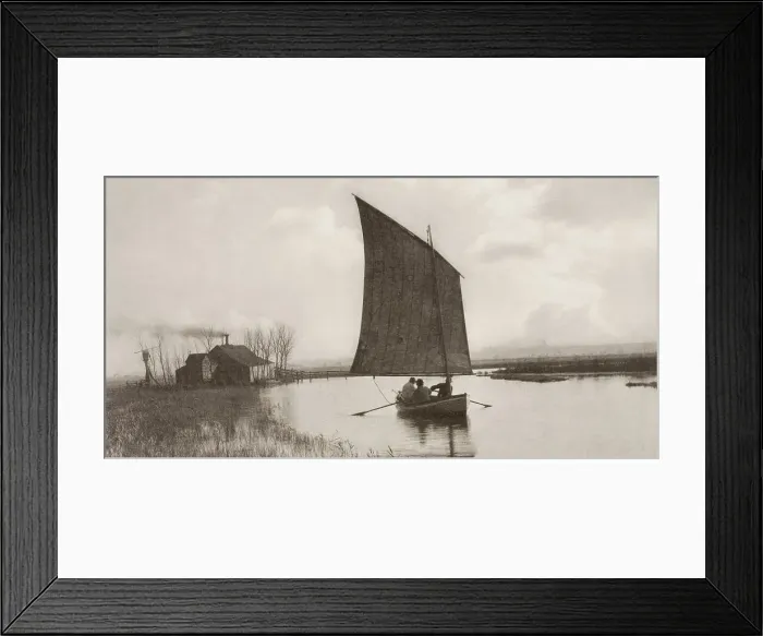 Framed Print : The Old Order and the New, 1886. Creator: Peter Henry Emerson Framed Print : The Old Order and the New, 1886. Creator: Peter Henry Emerson