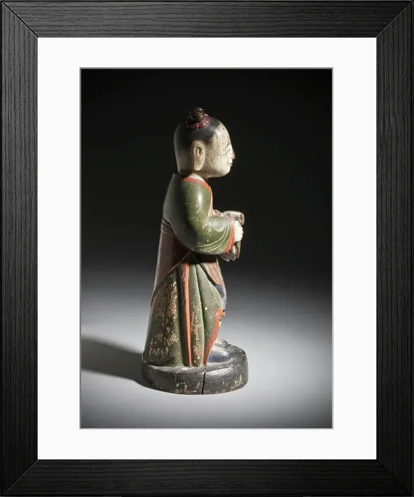 Framed Print : Altar Attendant (Tongja) Holding a Turtle (image 2 of 4), 18th century. Creator: Unknown Framed Print : Altar Attendant (Tongja) Holding a Turtle (image 2 of 4), 18th century. Creator: Unknown