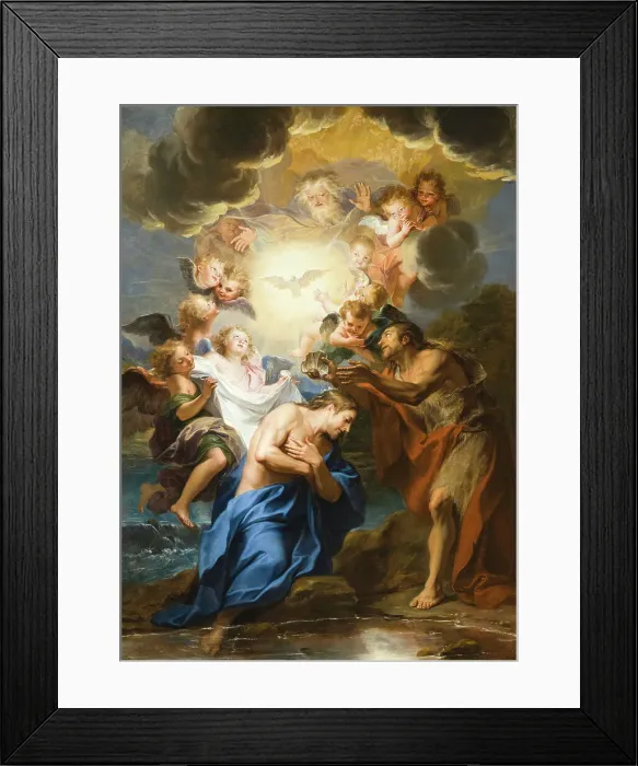 Framed Print : The Baptism of Christ, c1690. Creator: Antoine Coypel Framed Print : The Baptism of Christ, c1690. Creator: Antoine Coypel