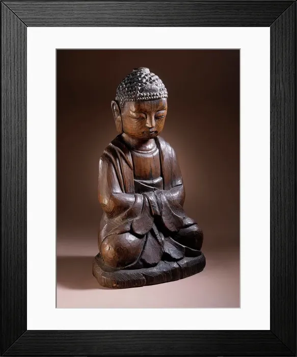 Framed Print : Seated Shakyamuni, 18th-19th century. Creator: Unknown Framed Print : Seated Shakyamuni, 18th-19th century. Creator: Unknown
