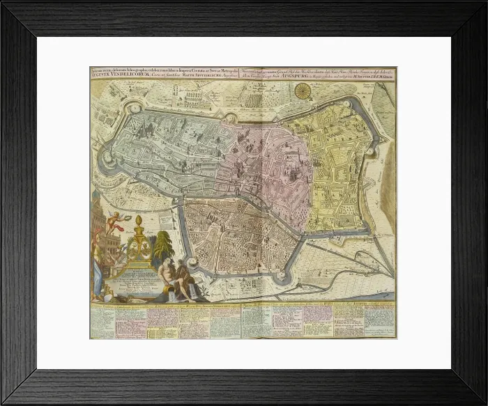 Framed Print : Augsburg, 1742. Creator: Seutter, Matthaeus (1678-1757) Framed Print : Augsburg, 1742. Creator: Seutter, Matthaeus (1678-1757)