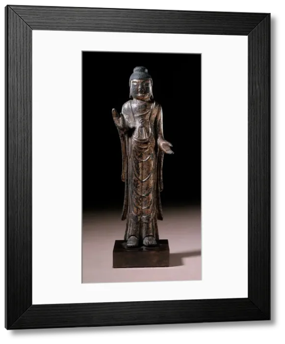 Framed Print : Standing Buddha, 9th-early 10th century. Creator: Unknown Framed Print : Standing Buddha, 9th-early 10th century. Creator: Unknown