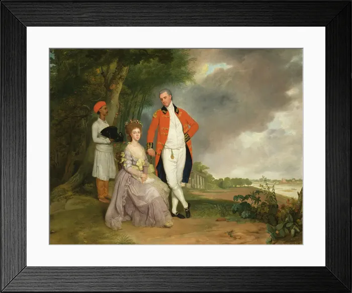Framed Print : The Hon. William Monson and His Wife, Ann Debonnaire, c1786. Creator: Arthur William Devis Framed Print : The Hon. William Monson and His Wife, Ann Debonnaire, c1786. Creator: Arthur William Devis