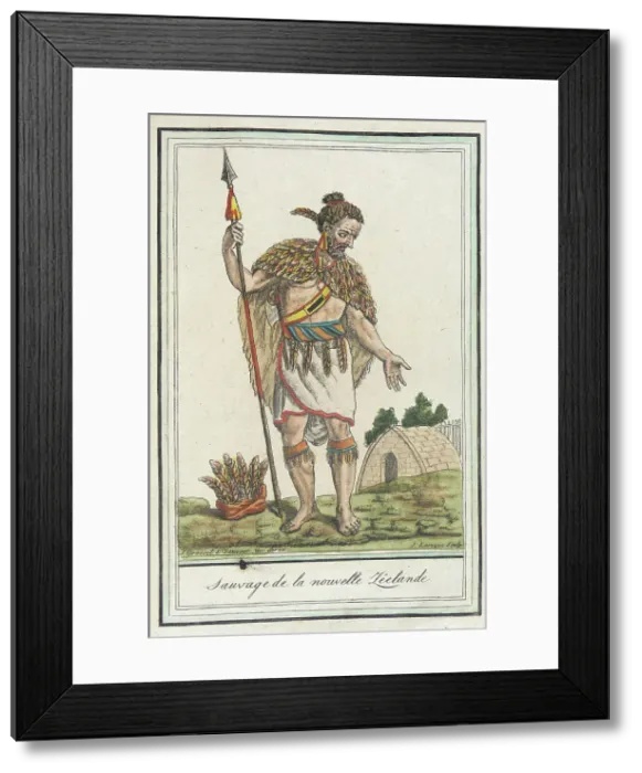 Framed Print : Costumes de Différents Pays, Sauvage de la Nouvelle Zéelande, c1797. Creators: Jacques Grasset de Saint-Sauveur, LF Labrousse Framed Print : Costumes de Différents Pays, Sauvage de la Nouvelle Zéelande, c1797. Creators: Jacques Grasset de Saint-Sauveur, LF Labrousse
