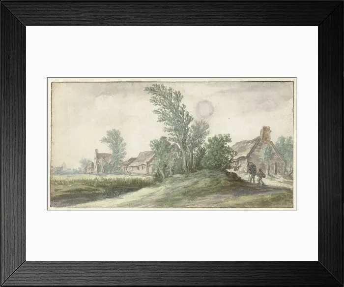 Framed Print : View of a village, c. 1627. Creator: Jan van Goyen Framed Print : View of a village, c. 1627. Creator: Jan van Goyen