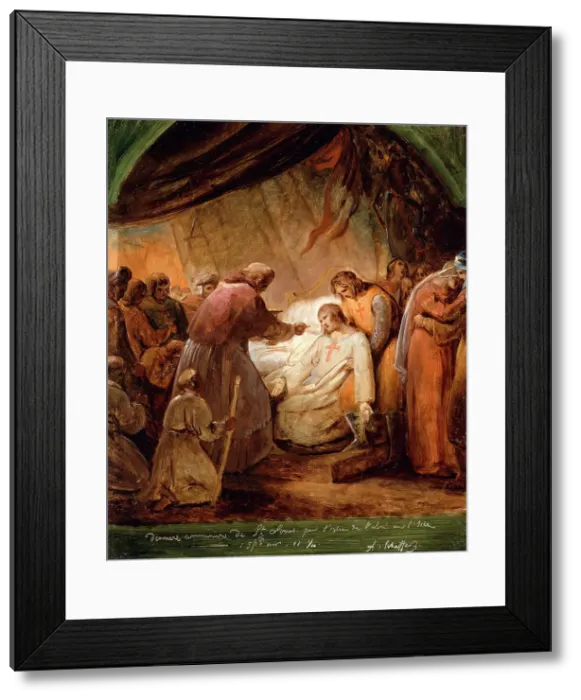 Framed Print : The Last Communion of Saint Louis, 1823. Creator: Ary Scheffer Framed Print : The Last Communion of Saint Louis, 1823. Creator: Ary Scheffer