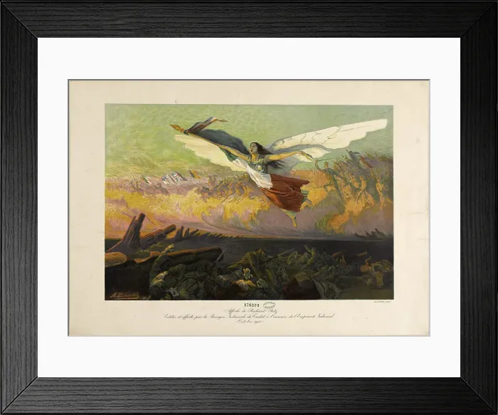 Framed Print : Banque Nationale de Crédit, 1918. Creator: Richard-Putz, Michel (1868-1934) Framed Print : Banque Nationale de Crédit, 1918. Creator: Richard-Putz, Michel (1868-1934)
