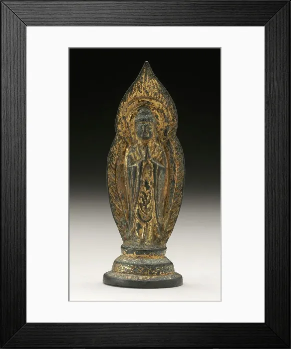 Framed Print : Standing Buddha, 9th-early 10th century. Creator: Unknown Framed Print : Standing Buddha, 9th-early 10th century. Creator: Unknown