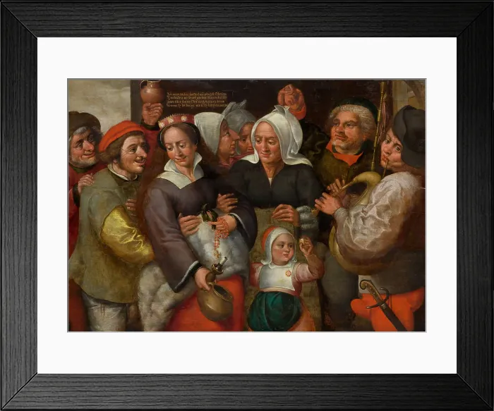 Framed Print : Before the Wedding Night. Creator: Cleve, Marten van, the Elder (1520-1570) Framed Print : Before the Wedding Night. Creator: Cleve, Marten van, the Elder (1520-1570)