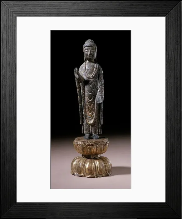 Framed Print : Standing Buddha, Late 7th-8th century. Creator: Unknown Framed Print : Standing Buddha, Late 7th-8th century. Creator: Unknown