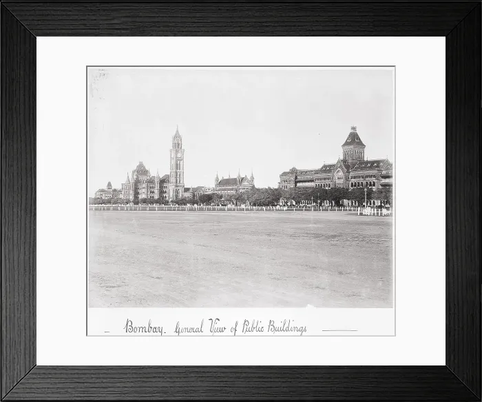 Framed Print : Bombay, General View of Public Buildings, Late 1860s. Creator: Samuel Bourne