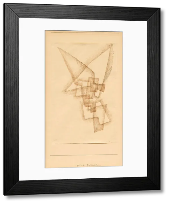 Framed Print : Beflügeltes (Winged), 1931. Creator: Klee, Paul (1879-1940) Framed Print : Beflügeltes (Winged), 1931. Creator: Klee, Paul (1879-1940)