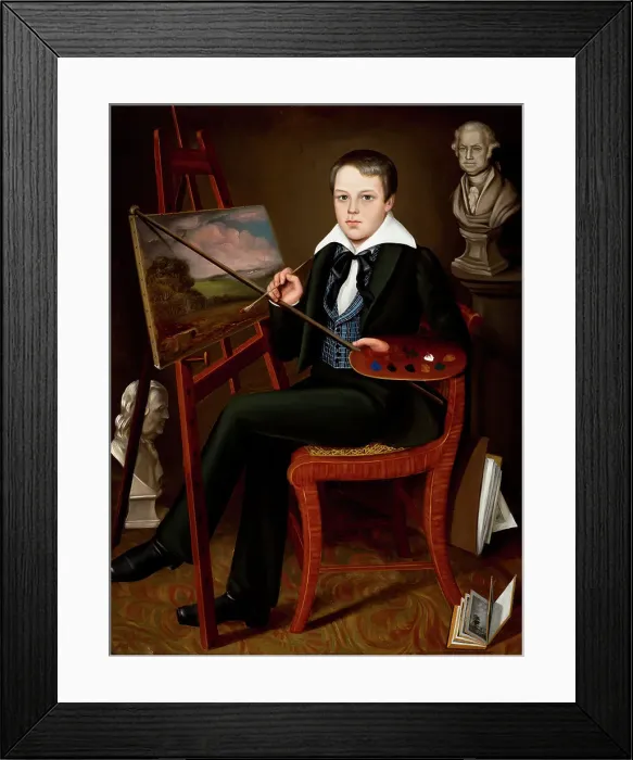 Framed Print : The Young Artist (image 1 of 2), between c1838 and c1839. Creator: Randall Palmer Framed Print : The Young Artist (image 1 of 2), between c1838 and c1839. Creator: Randall Palmer