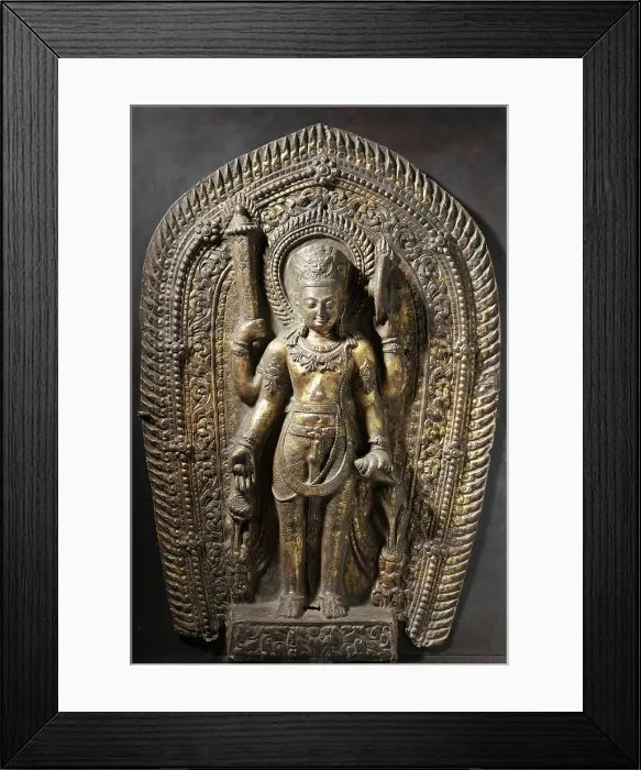 Framed Print : The Hindu God Vishnu (image 1 of 3), 983. Creator: Unknown Framed Print : The Hindu God Vishnu (image 1 of 3), 983. Creator: Unknown